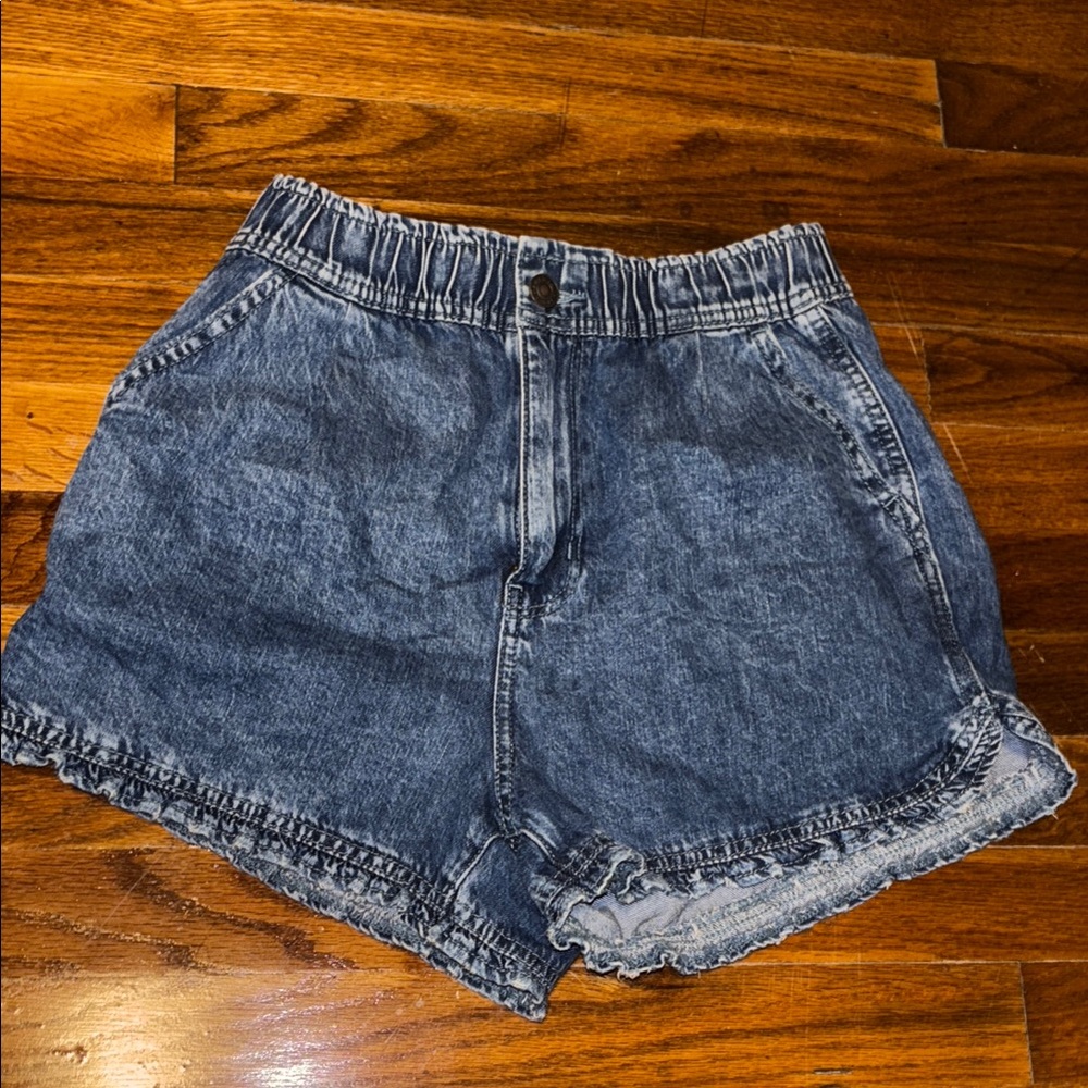 American Eagle Blue Jean Shorts High-Waisted